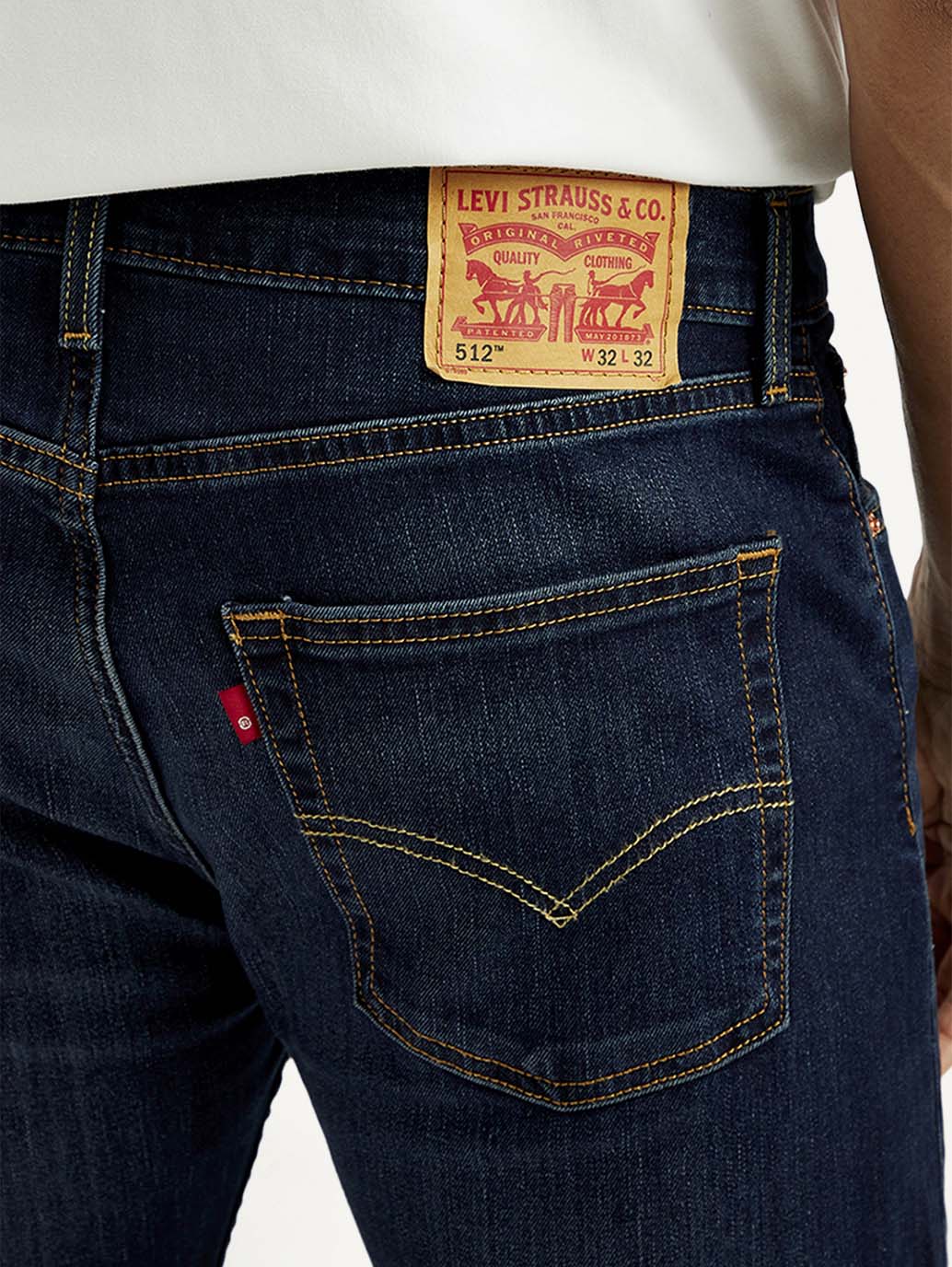 Men's 512 Indigo Slim Tapered Fit Mid Rise Jeans - Image 6