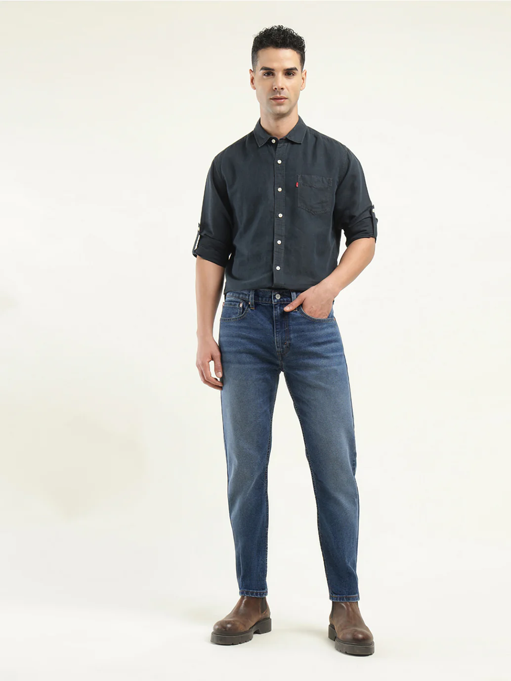 Men's 512 Indigo Slim Tapered Fit Mid Rise Jeans - Image 2