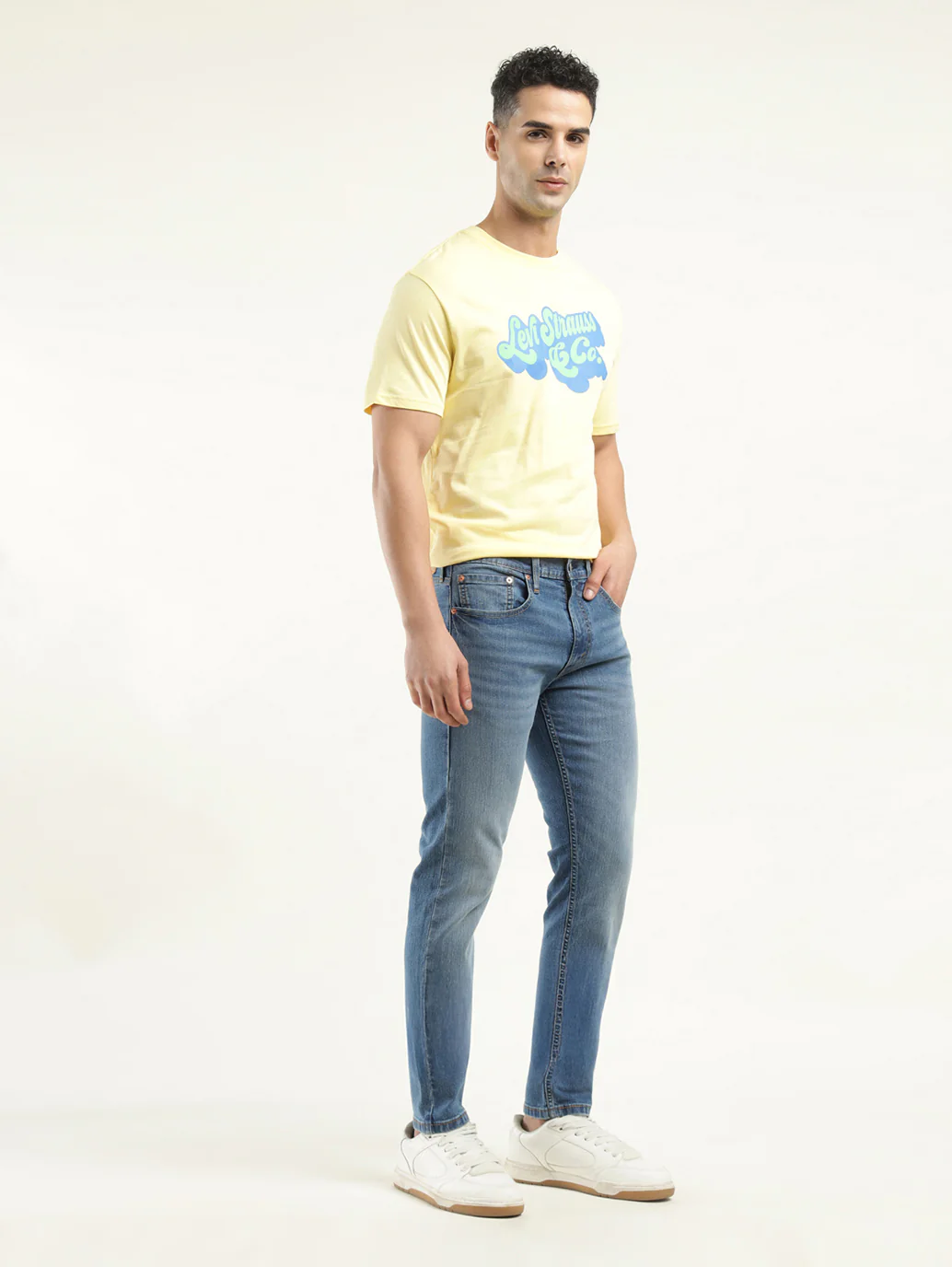 Men's 512 Indigo Slim Tapered Fit Mid Rise Jeans - Image 6