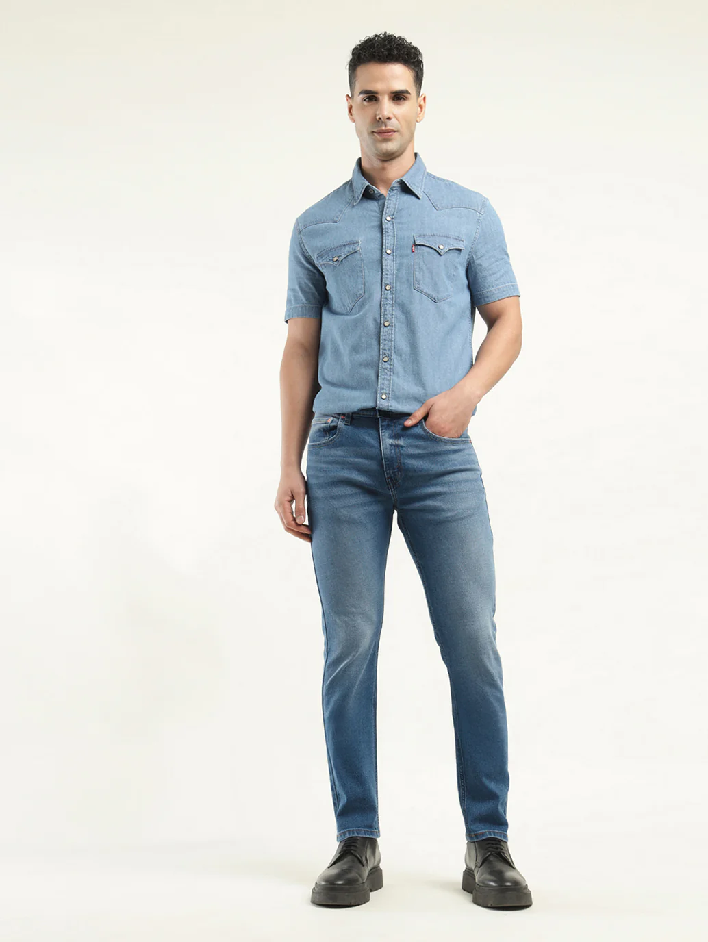 Men's 512 Indigo Slim Tapered Fit Mid Rise Jeans - Image 2