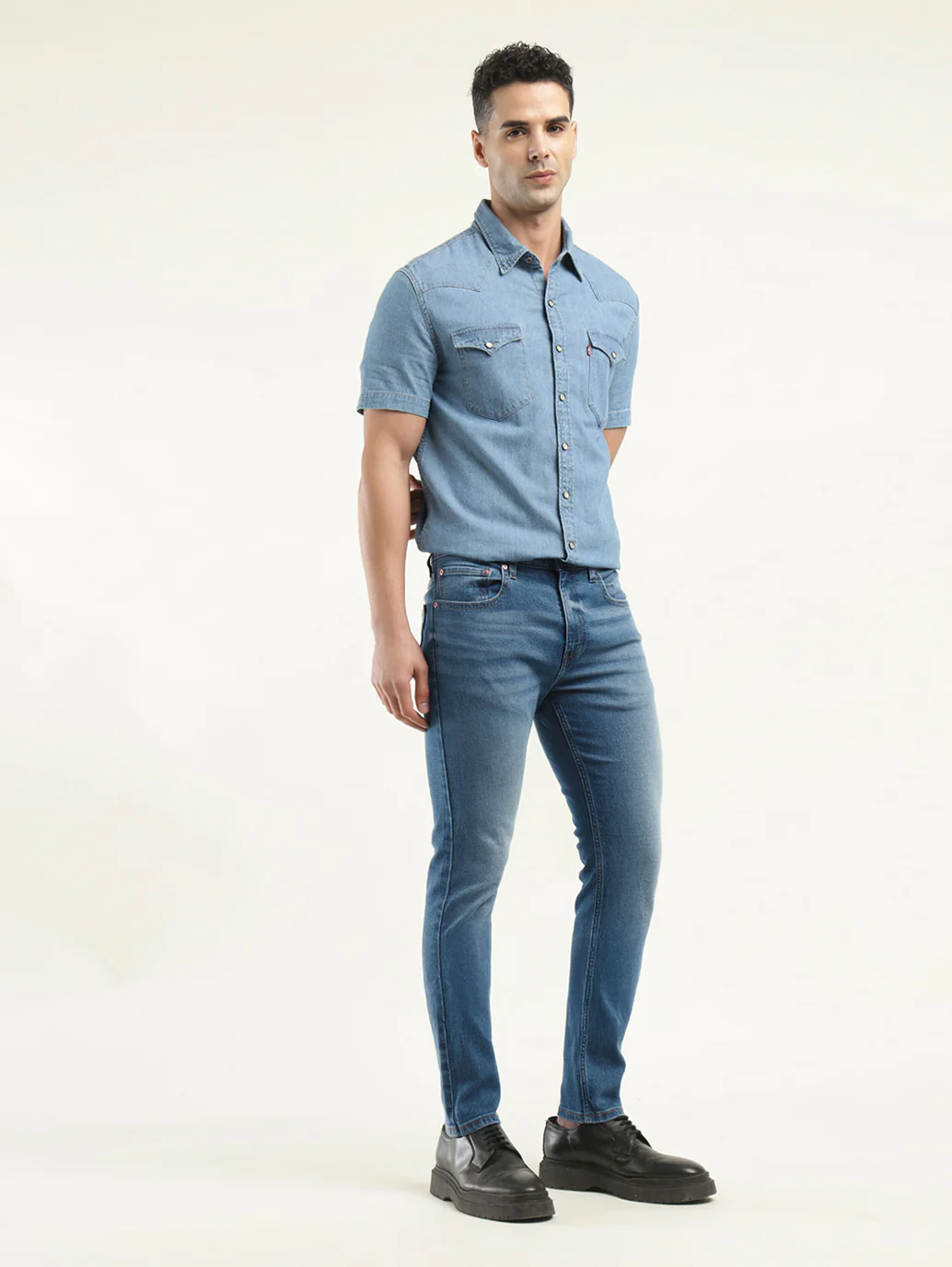 Men's 512 Indigo Slim Tapered Fit Mid Rise Jeans - Image 6