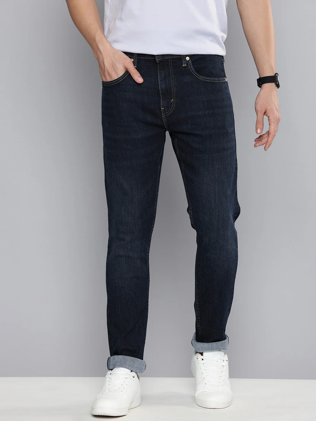 Men's 512 Indigo Slim Tapered Fit Mid Rise Jeans