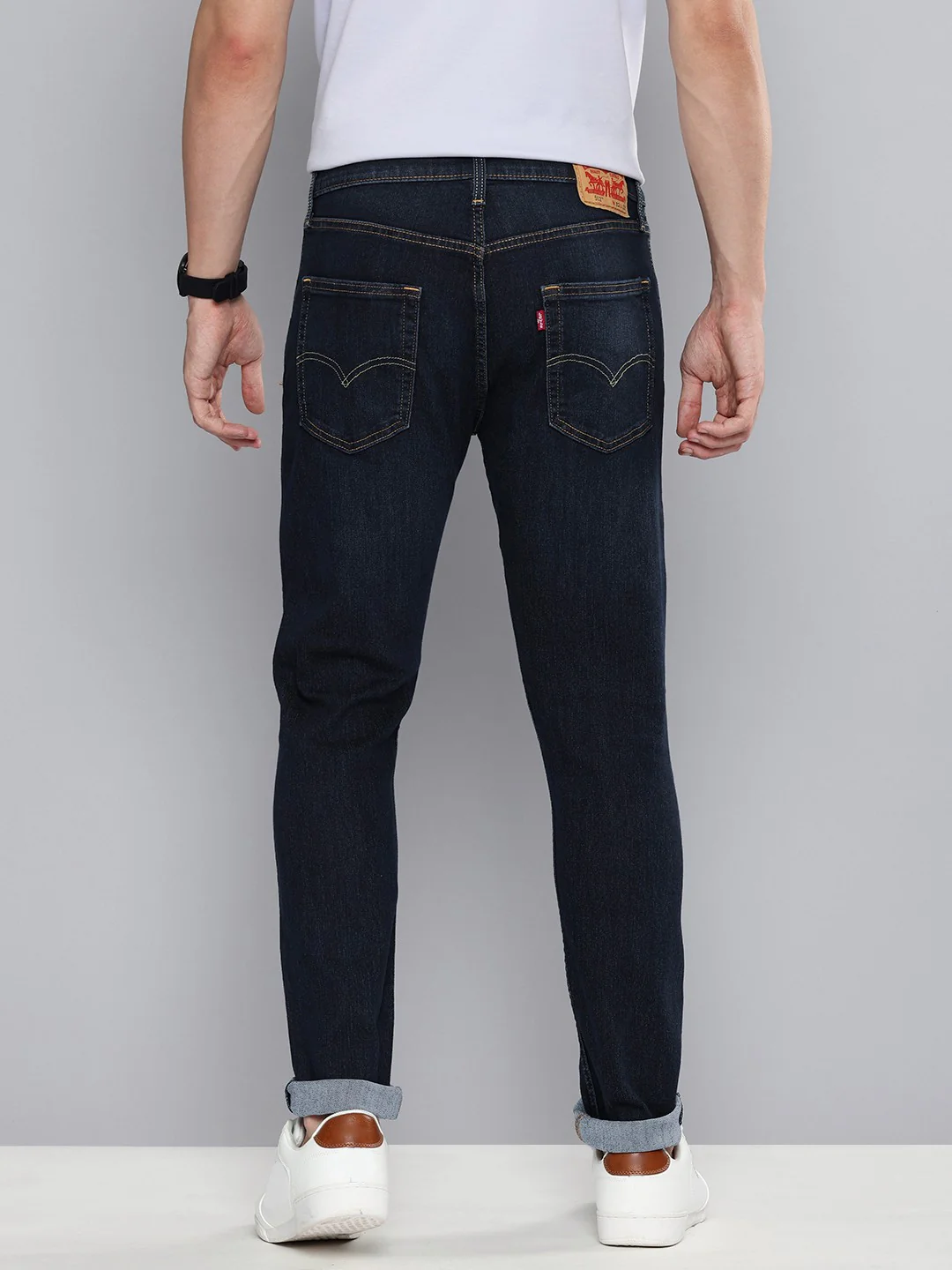 Men's 512 Indigo Slim Tapered Fit Mid Rise Jeans - Image 3