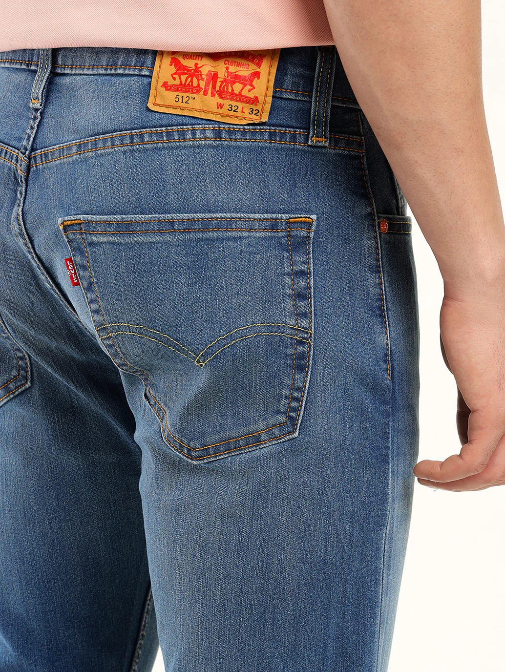 Men's 512 Indigo Slim Tapered Fit Mid Rise Jeans - Image 6