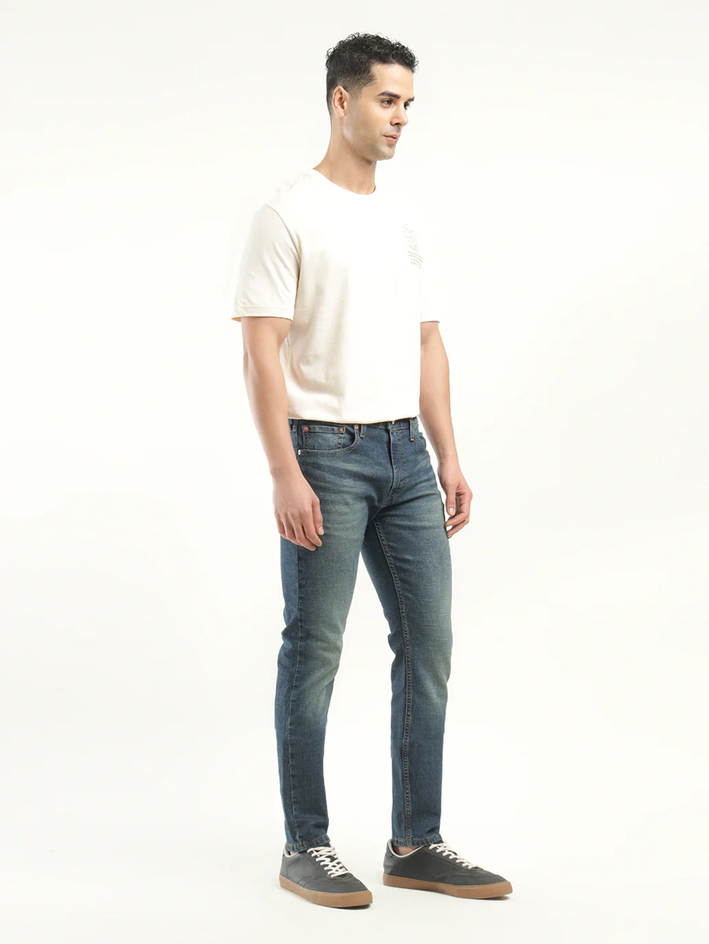 Men's 512 Indigo Slim Tapered Fit Mid Rise Jeans - Image 6