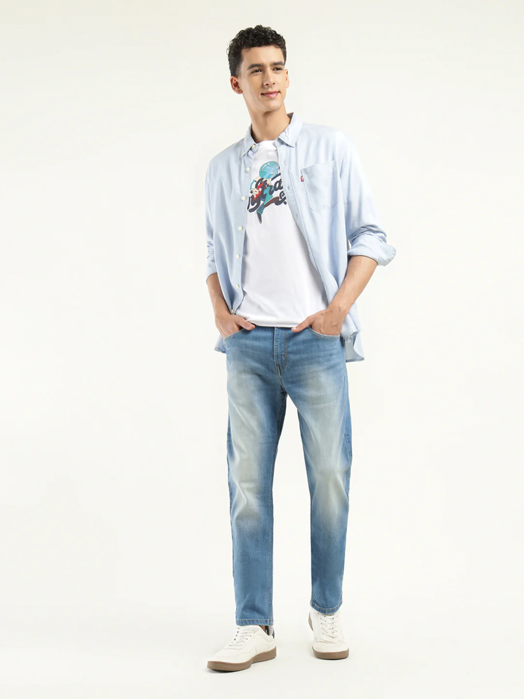 Men's 512 Indigo Slim Tapered Fit Mid Rise Jeans - Image 5