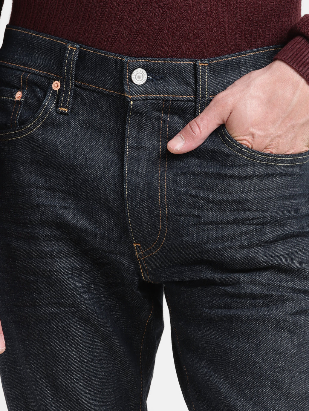 Men's 512 Indigo Slim Tapered Fit Mid Rise Jeans - Image 8