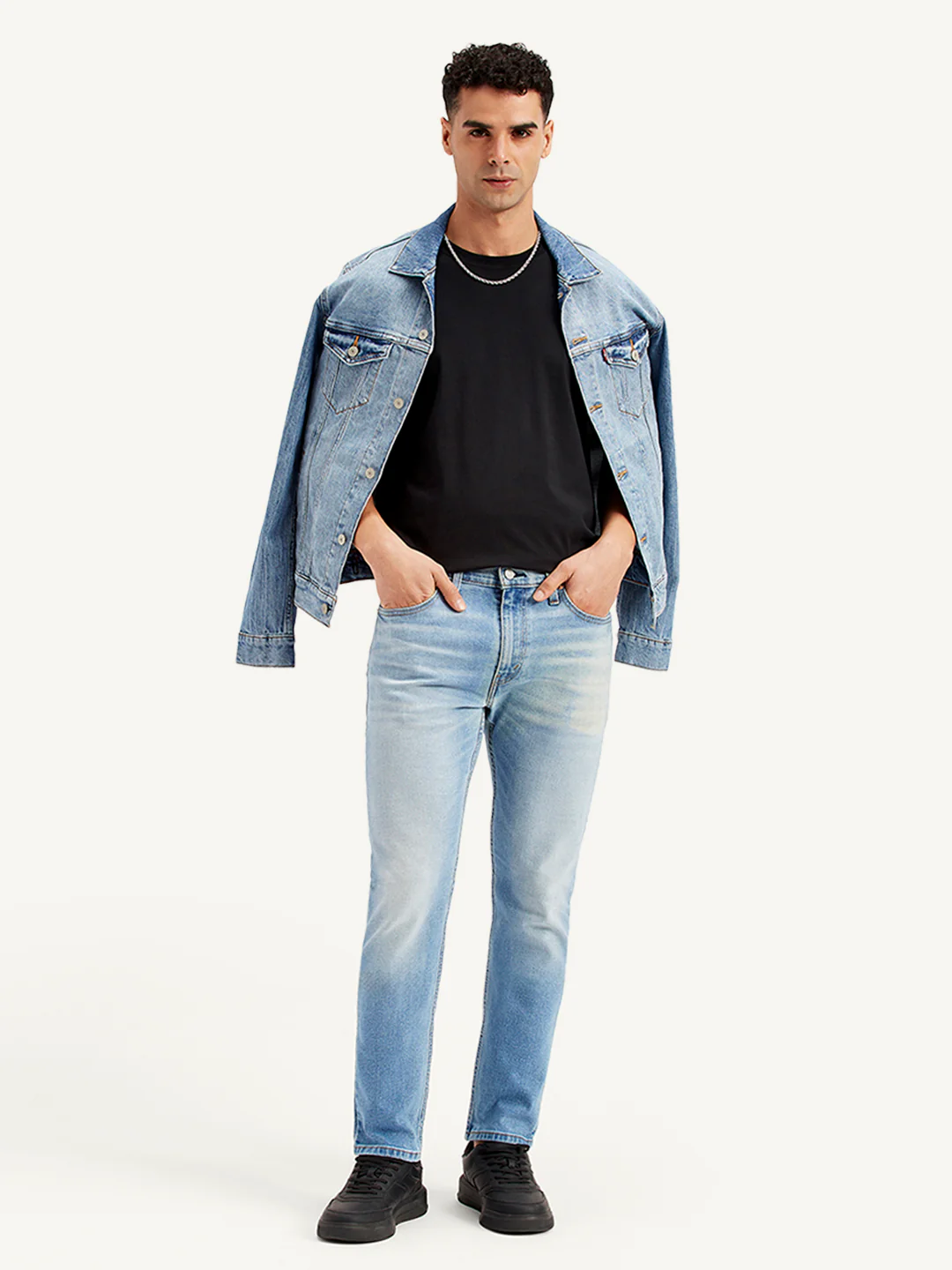 Men's 512 Light Blue Slim Tapered Fit Mid Rise Jeans - Image 6