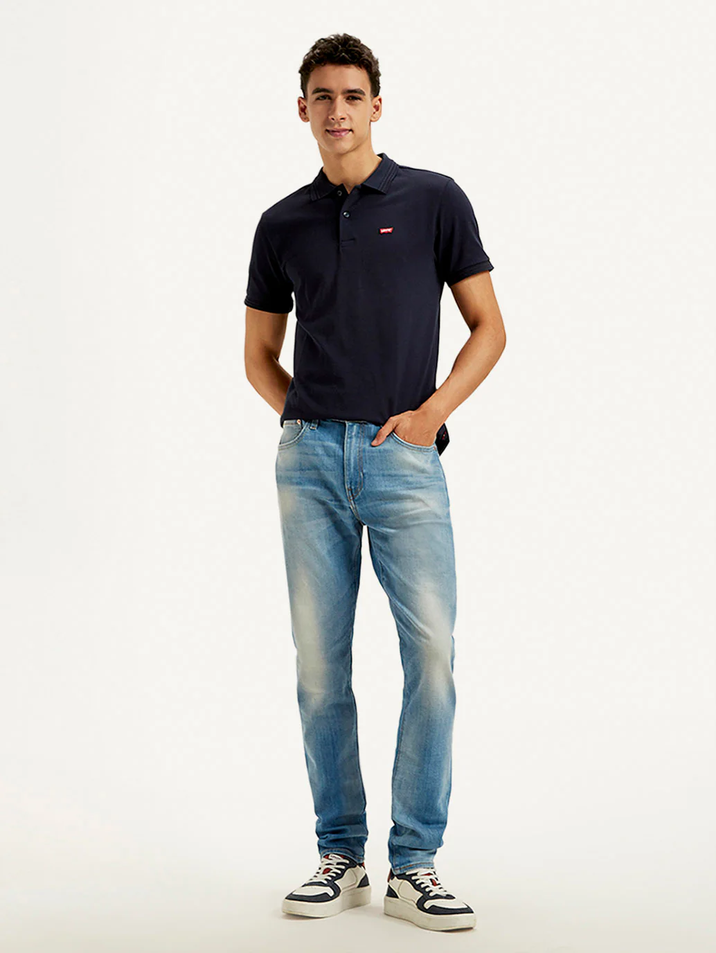 Men's 512 Blue Slim Tapered Fit Mid Rise Jeans