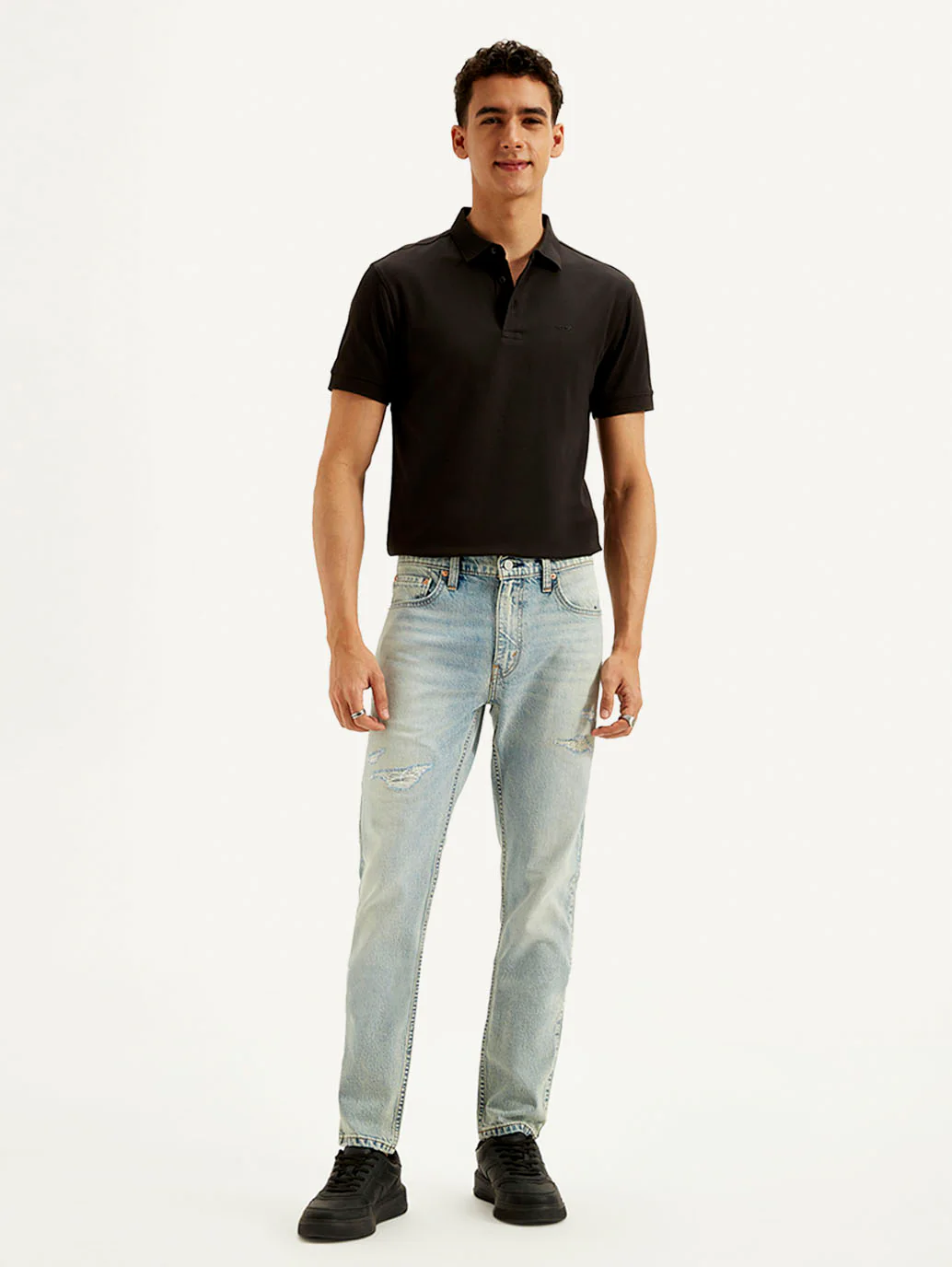 Men's 512 Light Blue Slim Tapered Fit Mid Rise Jeans - Image 2