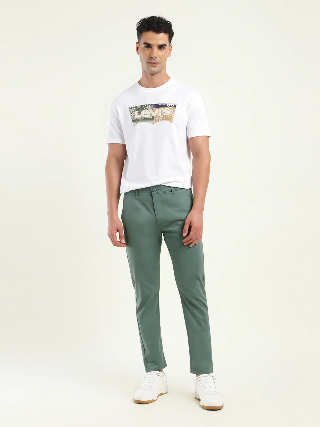 Men's 512 Slim Tapered Fit Light Green Chinos - Image 2