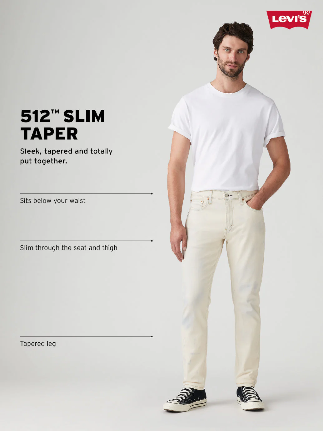 Men's 512 Slim Tapered Fit Light Green Chinos - Image 4