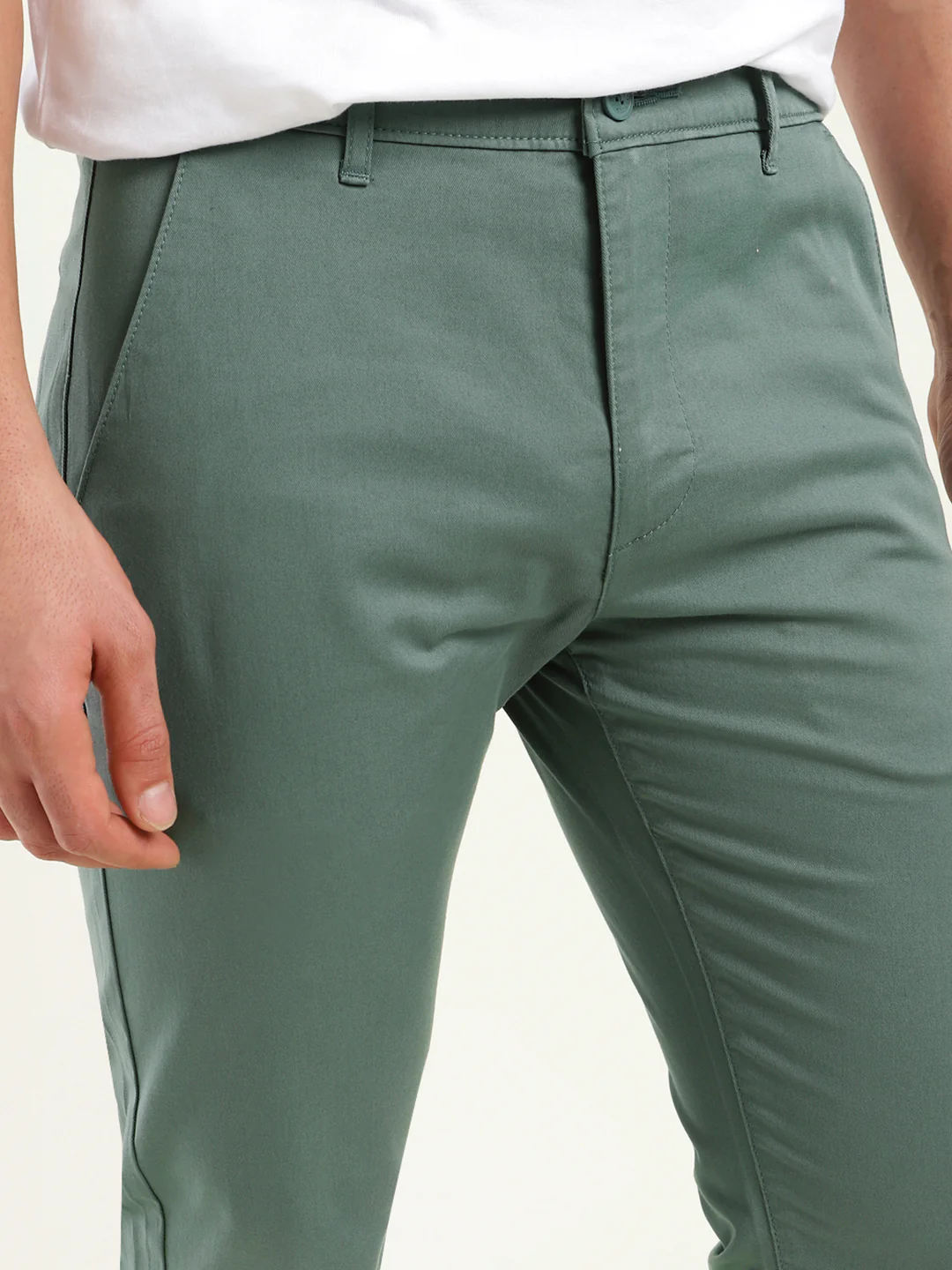 Men's 512 Slim Tapered Fit Light Green Chinos - Image 5