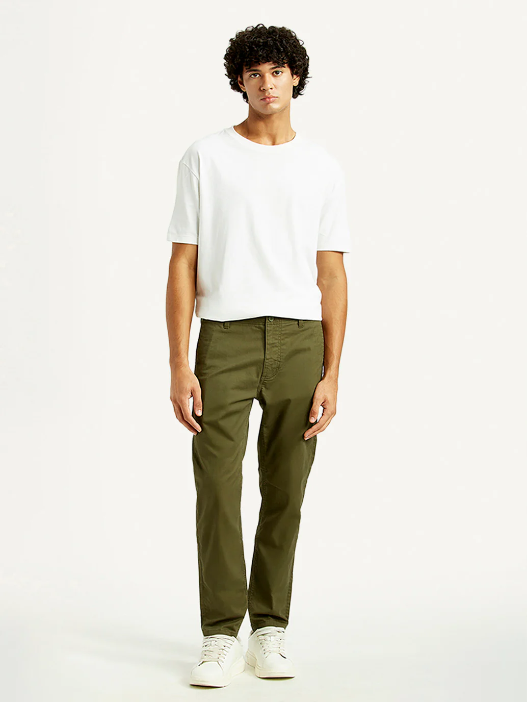 Men's 512 Olive Slim Tapered Fit Mid Rise Chinos - Image 2