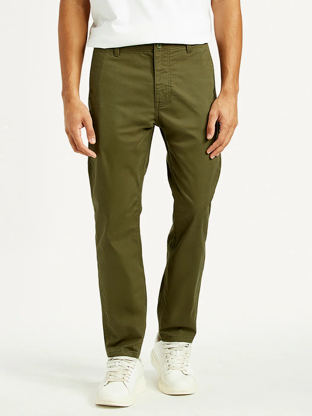Men's 512 Olive Slim Tapered Fit Mid Rise Chinos - Image 3