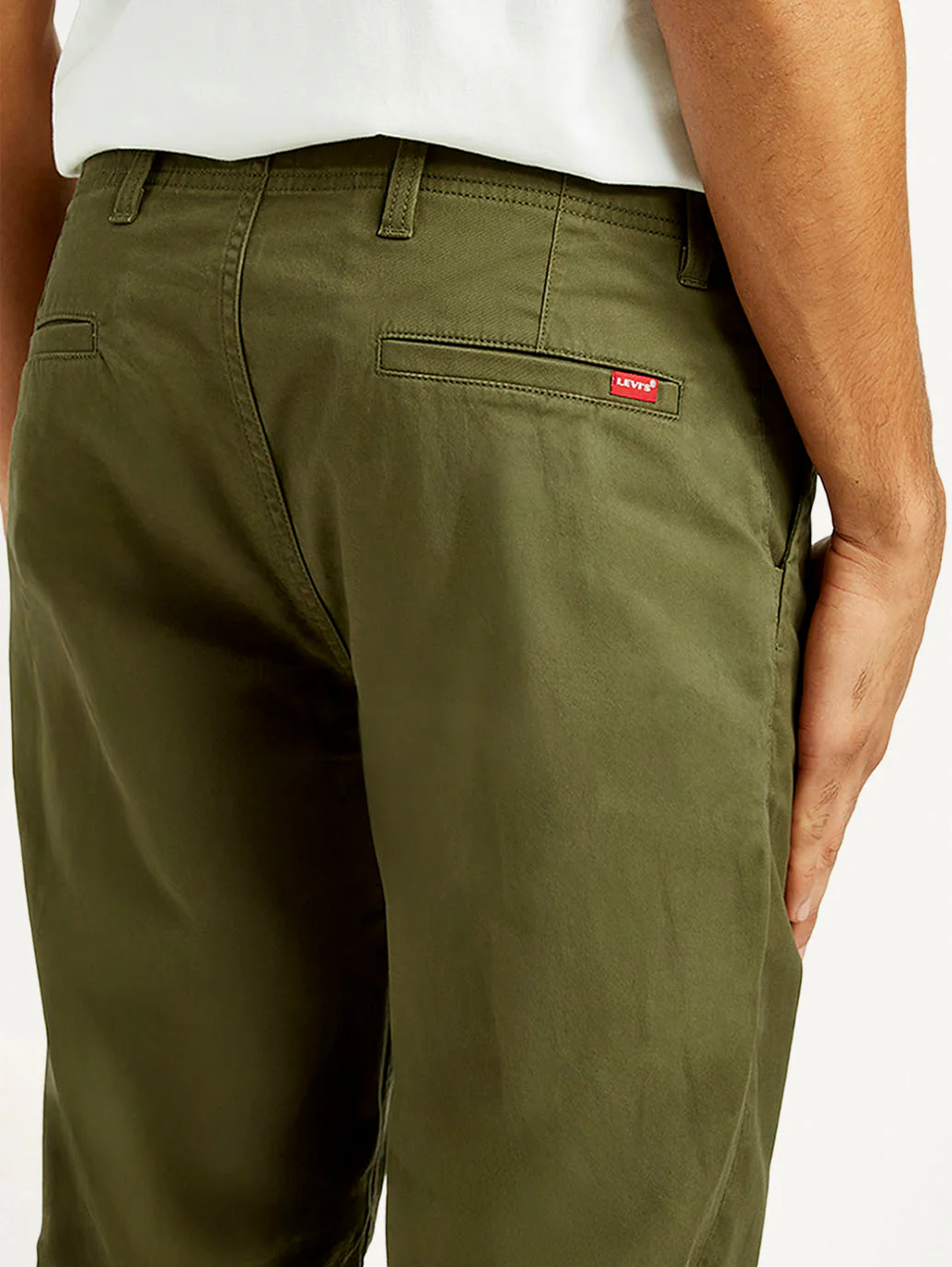 Men's 512 Olive Slim Tapered Fit Mid Rise Chinos - Image 6