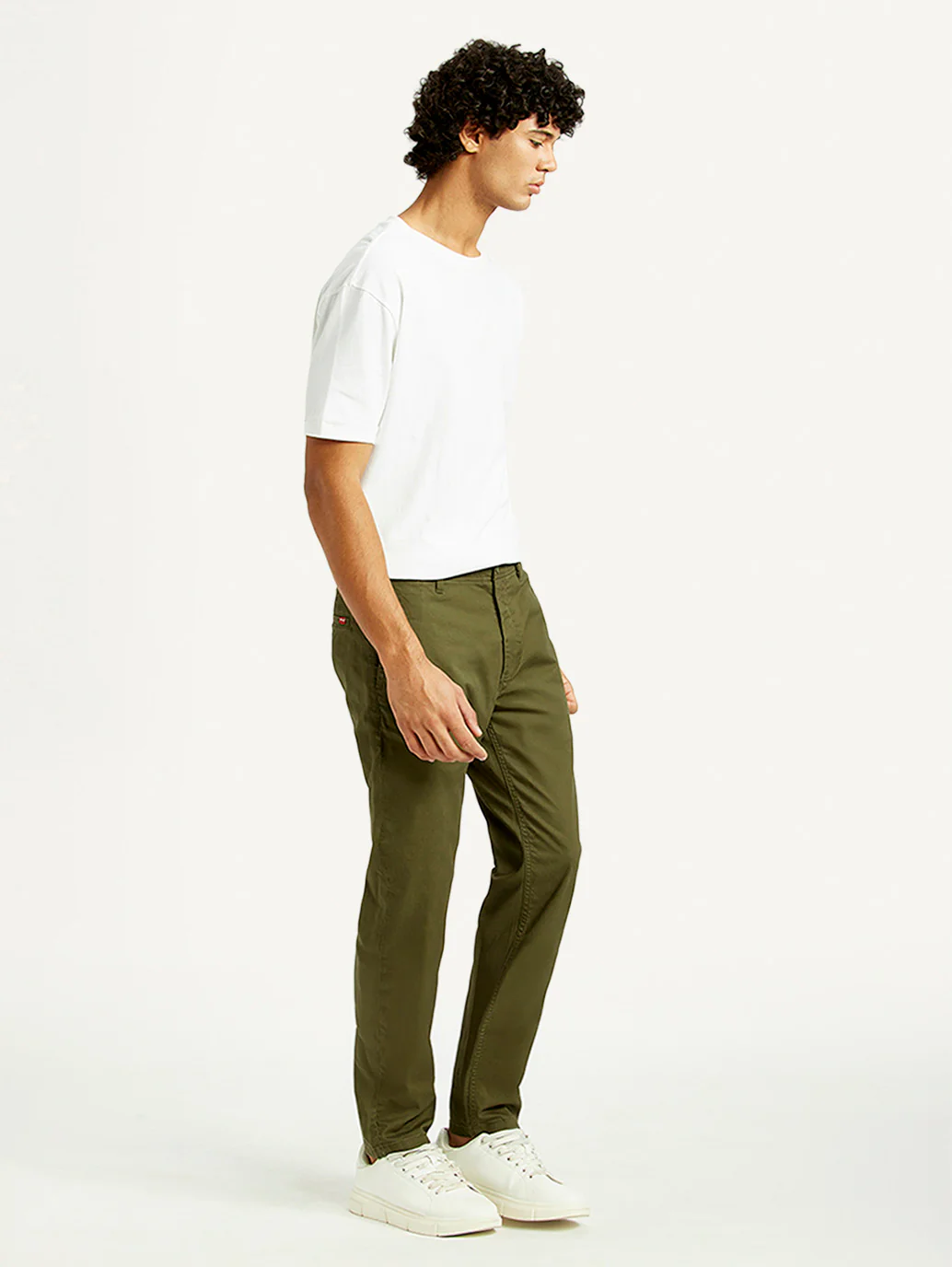 Men's 512 Olive Slim Tapered Fit Mid Rise Chinos - Image 7