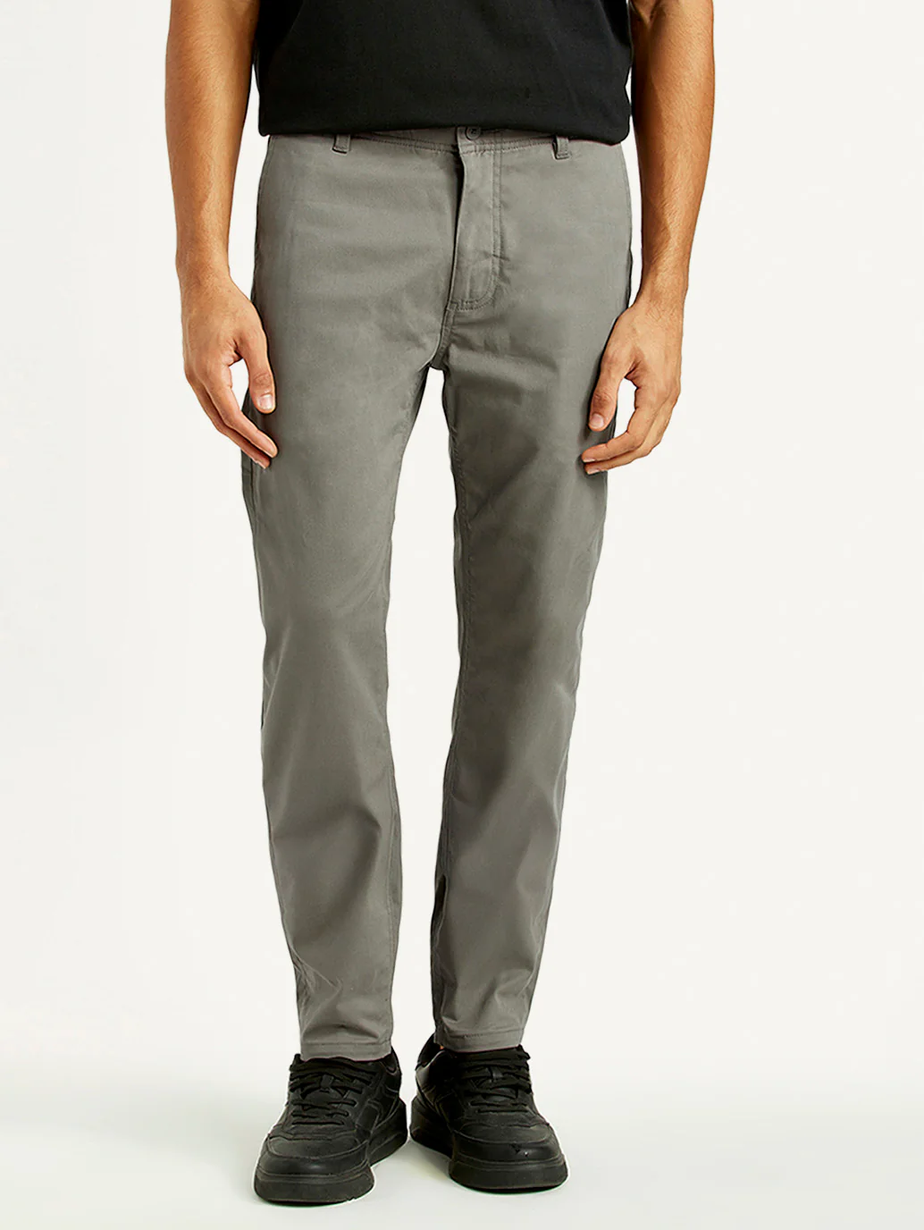 Men's 512 Grey Slim Tapered Fit Mid Rise Chinos - Image 3