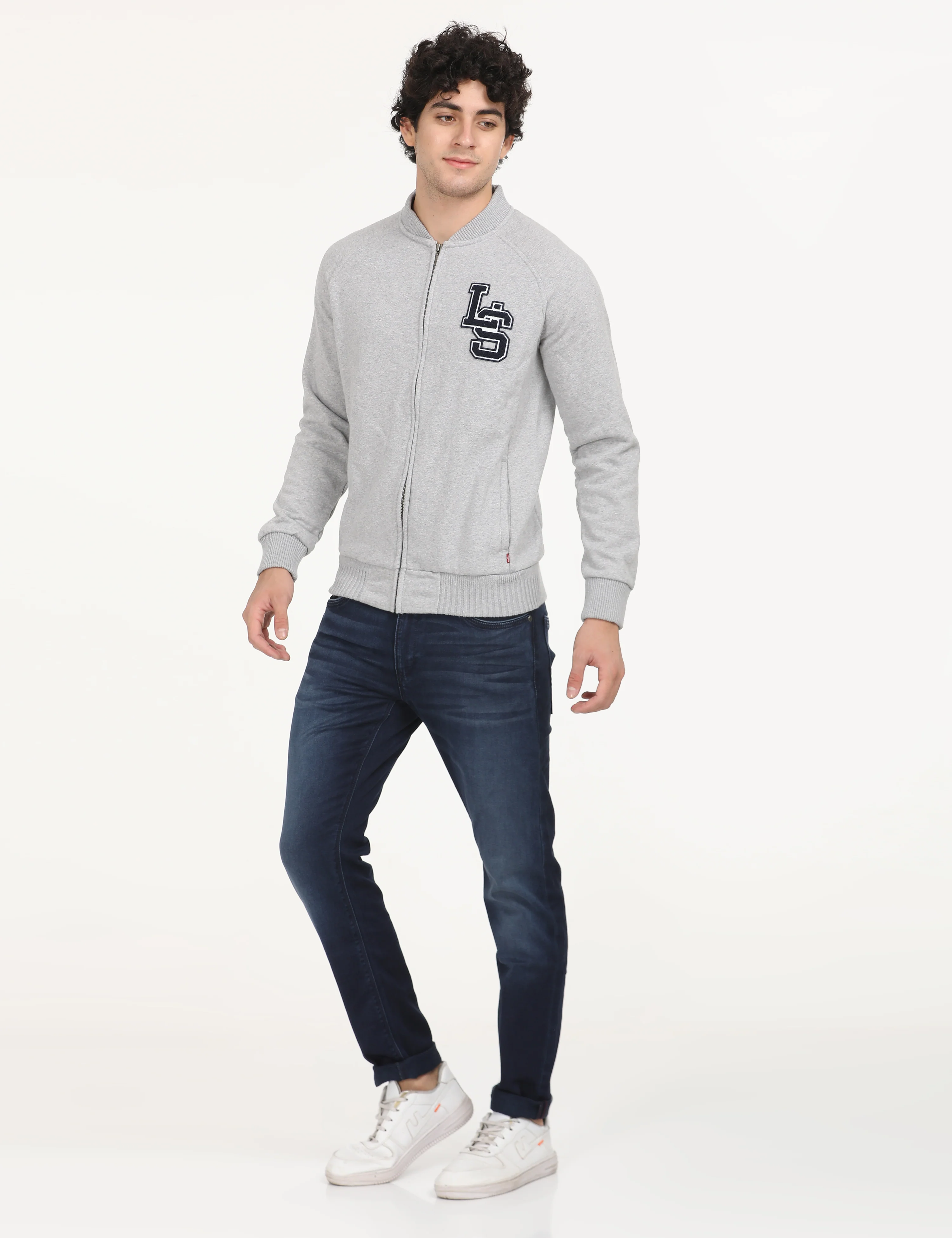Men's Redloop 512 Navy Blue Slim Tapered Fit Mid Rise Jeans - Image 7