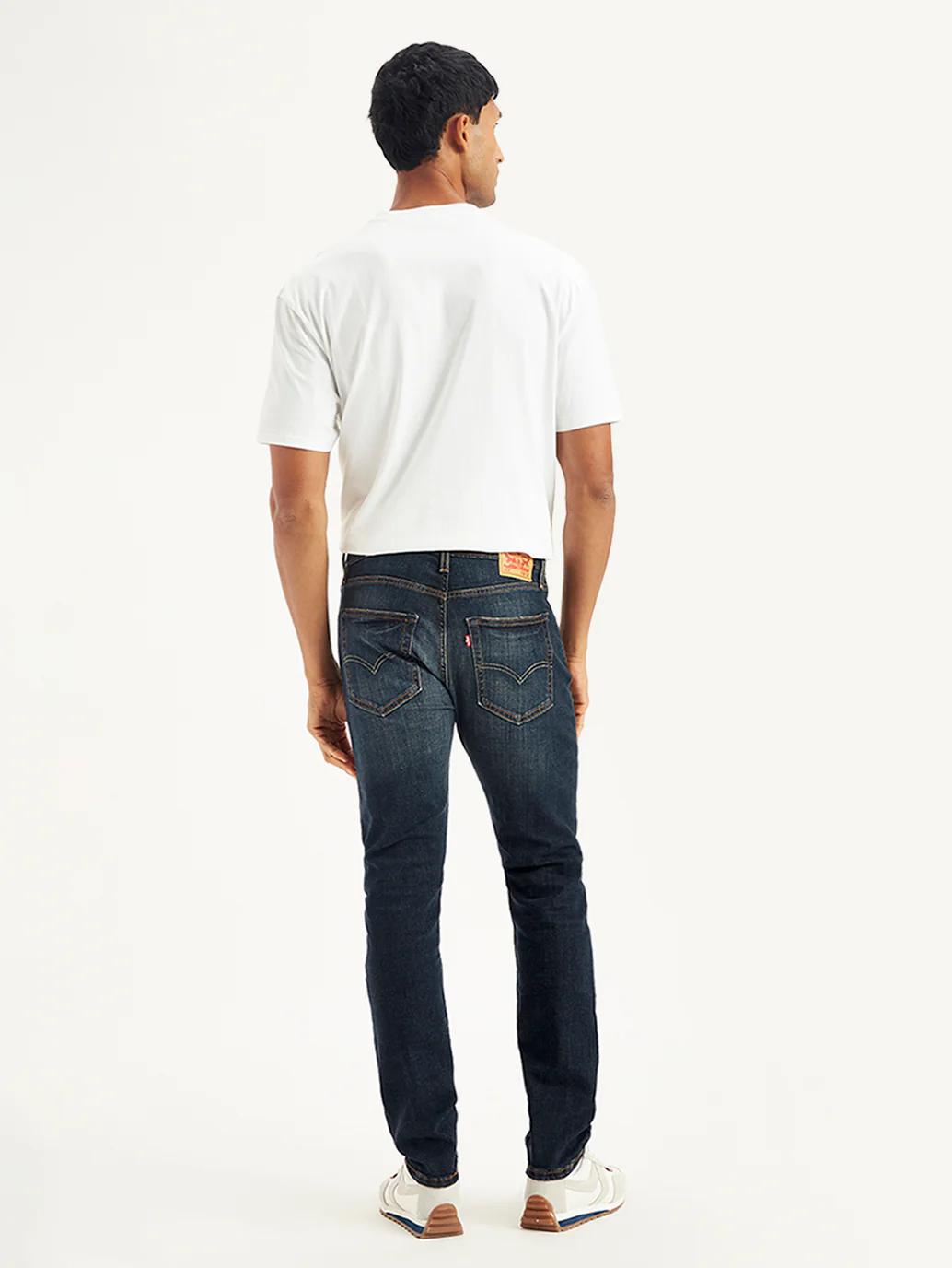 Men's 512 Navy Blue Slim Tapered Fit Mid Rise Jeans - Image 3