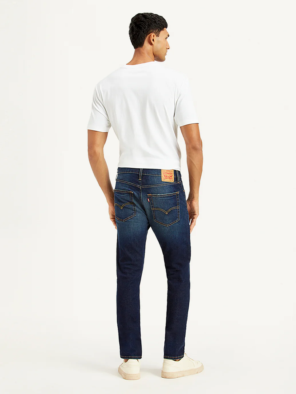 Men's 512 Navy Blue Slim Tapered Fit Mid Rise Jeans - Image 3