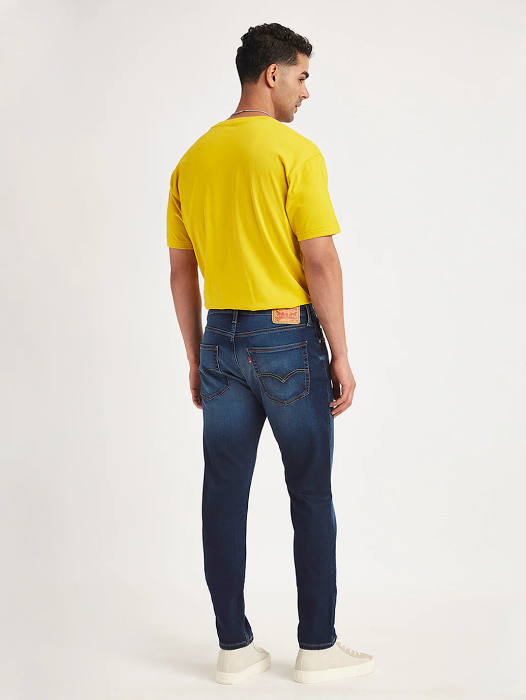Men's 512 Navy Blue Slim Tapered Fit Mid Rise Jeans - Image 6