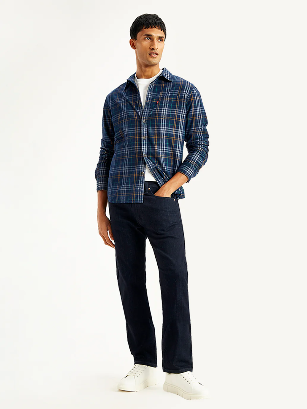 Men's 512 Navy Blue Slim Tapered Fit Mid Rise Jeans