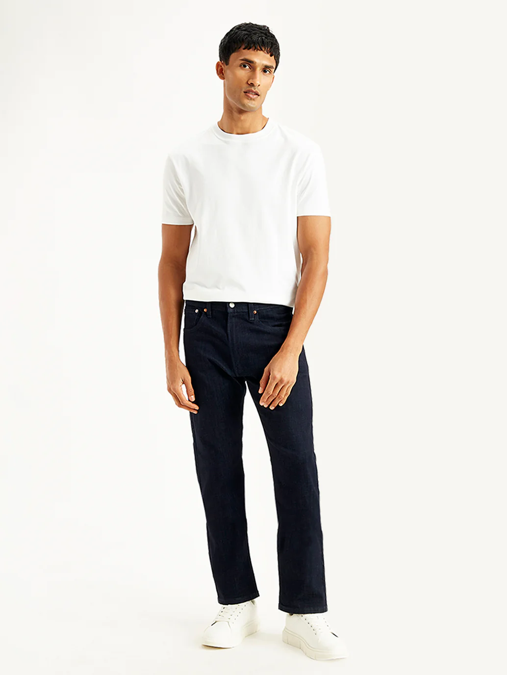 Men's 512 Navy Blue Slim Tapered Fit Mid Rise Jeans - Image 2