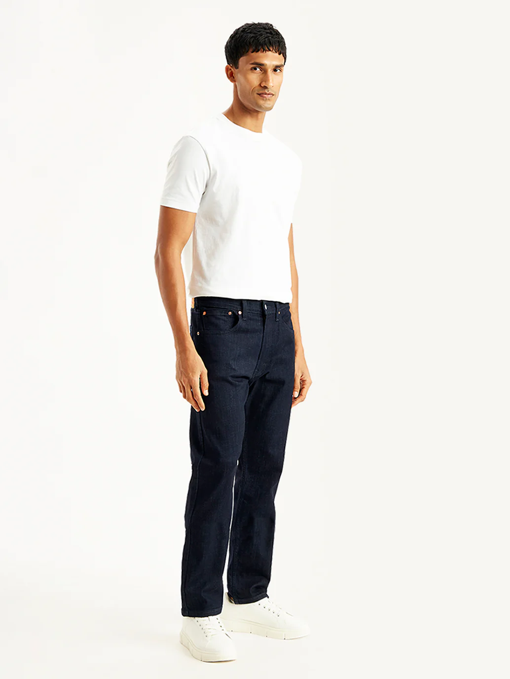 Men's 512 Navy Blue Slim Tapered Fit Mid Rise Jeans - Image 6
