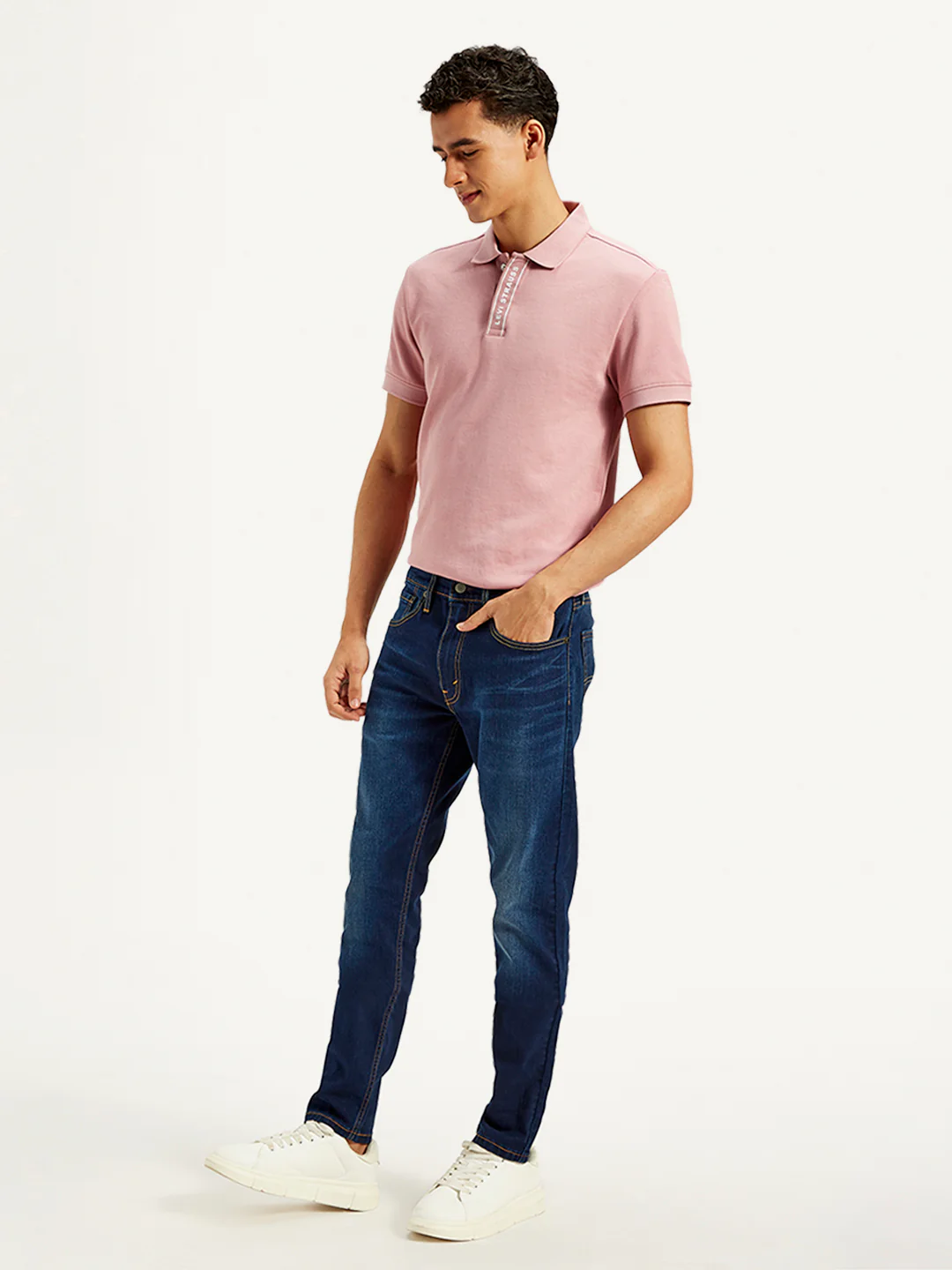 Men's 512 Blue Slim Tapered Fit Mid Rise Jeans - Image 5