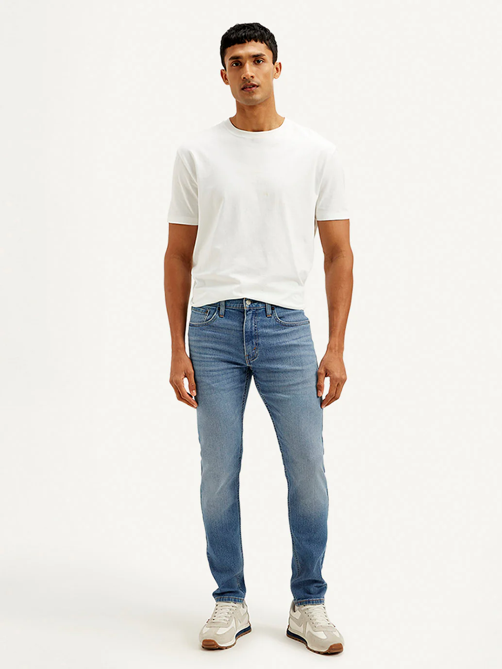 Men's 512 Navy Blue Slim Tapered Fit Mid Rise Jeans - Image 2