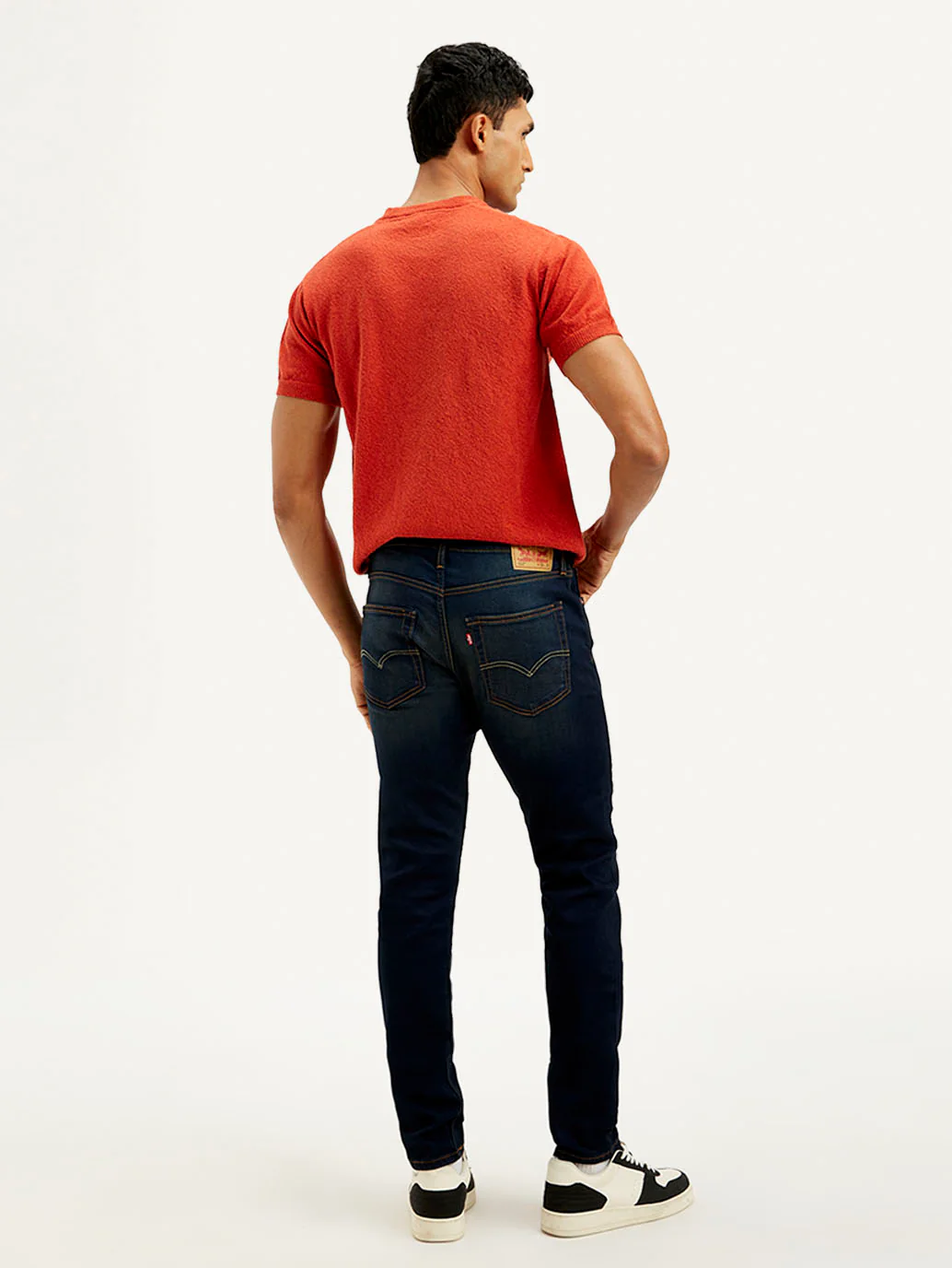 Men's 512 Navy Blue Slim Tapered Fit Mid Rise Jeans - Image 3