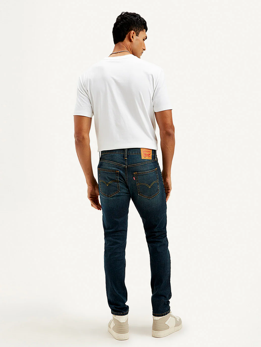 Men's 512 Navy Blue Slim Tapered Fit Mid Rise Jeans - Image 2