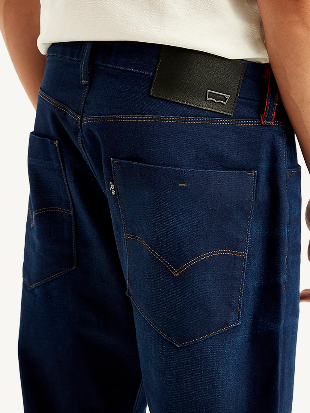 Men's Redloop 512 Navy Blue Slim Tapered Fit Mid Rise Jeans - Image 5