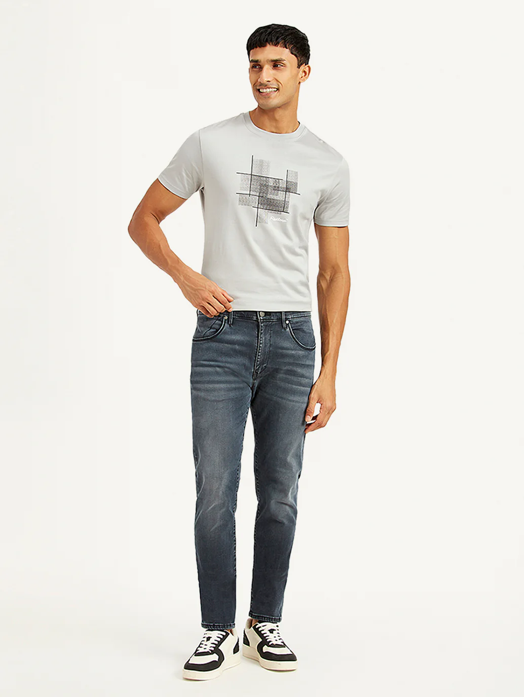 Men's Redloop 512 Blue Slim Tapered Fit Mid Rise Jeans - Image 2