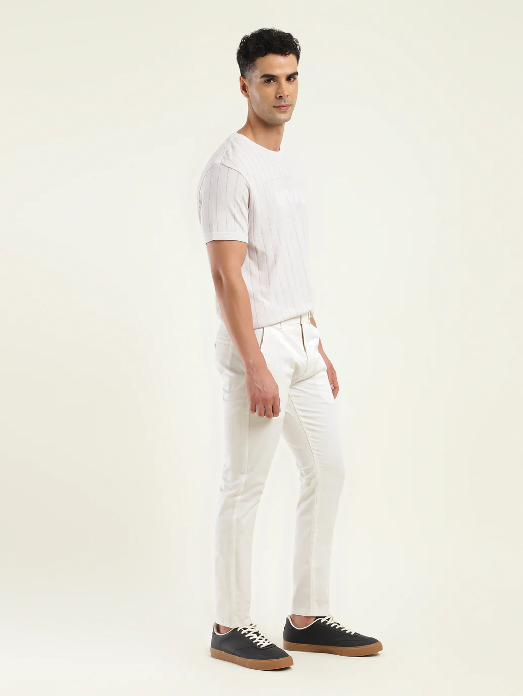 Men's 512 Slim Tapered Fit Off-White Chinos - Image 5