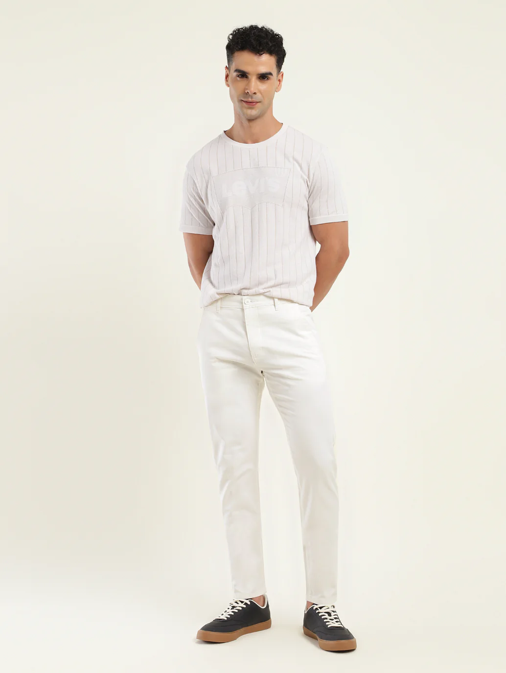Men's 512 Slim Tapered Fit Off-White Chinos - Image 6