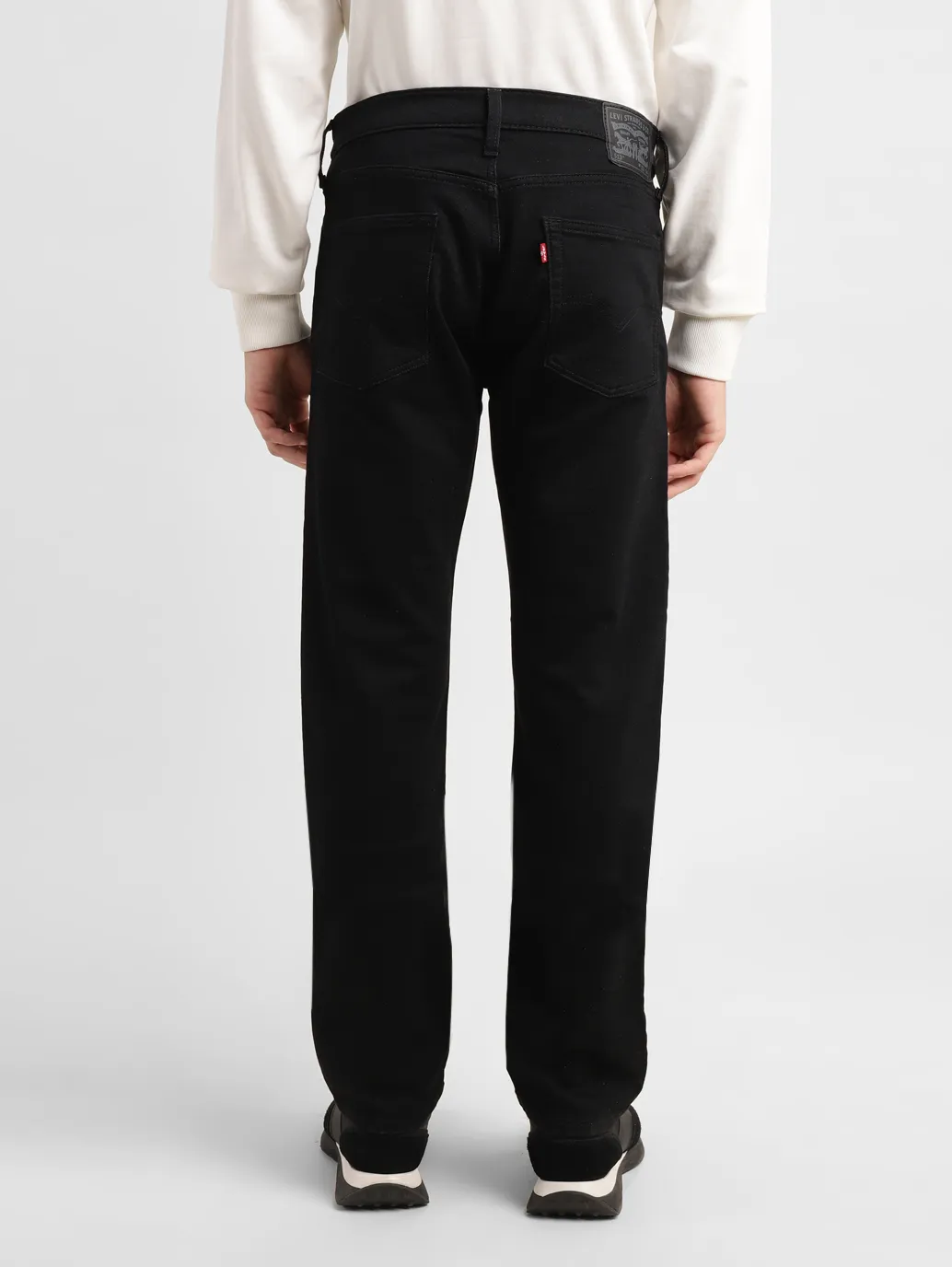 Men's 513 Black Slim Straight Fit Mid Rise Jeans - Image 3