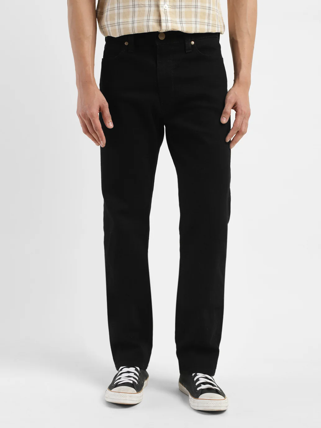 Men's 513 Black Slim Straight Fit Mid Rise Jeans - Image 2