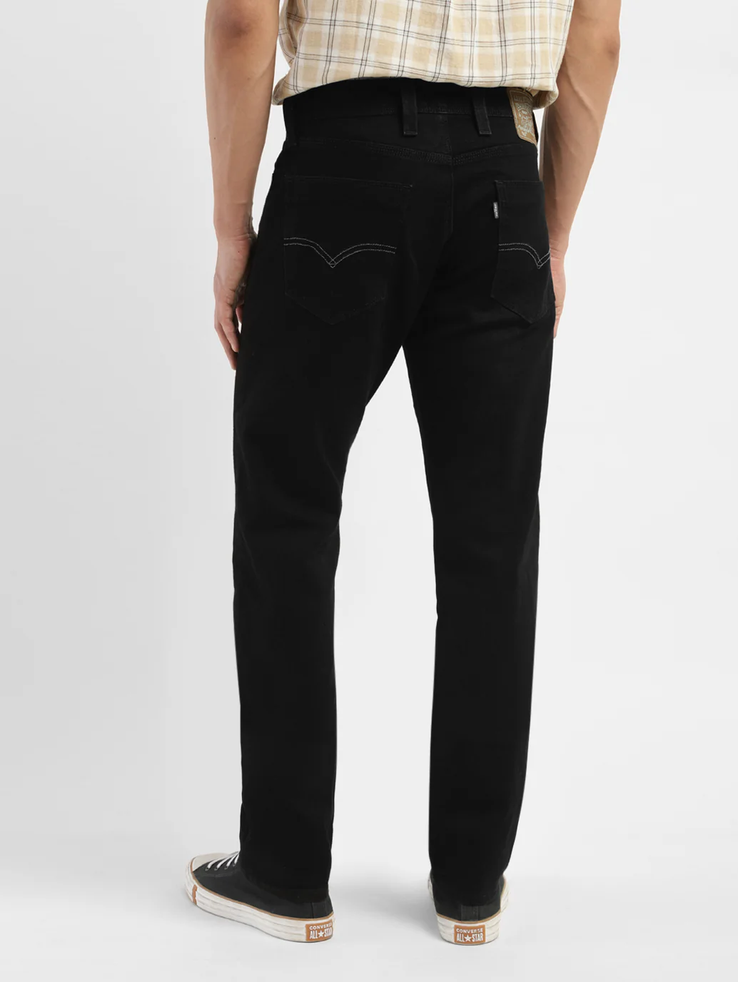 Men's 513 Black Slim Straight Fit Mid Rise Jeans - Image 3