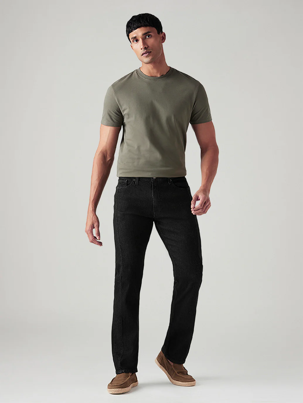 Men's 513 Black Slim Straight Fit Mid Rise Jeans - Image 2