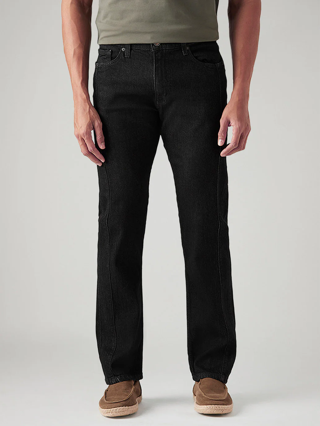 Men's 513 Black Slim Straight Fit Mid Rise Jeans - Image 3