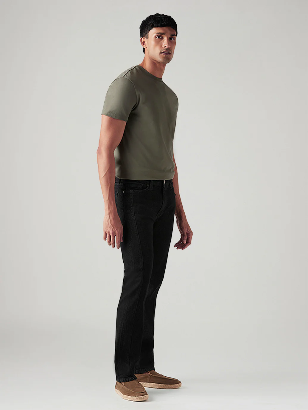 Men's 513 Black Slim Straight Fit Mid Rise Jeans - Image 7