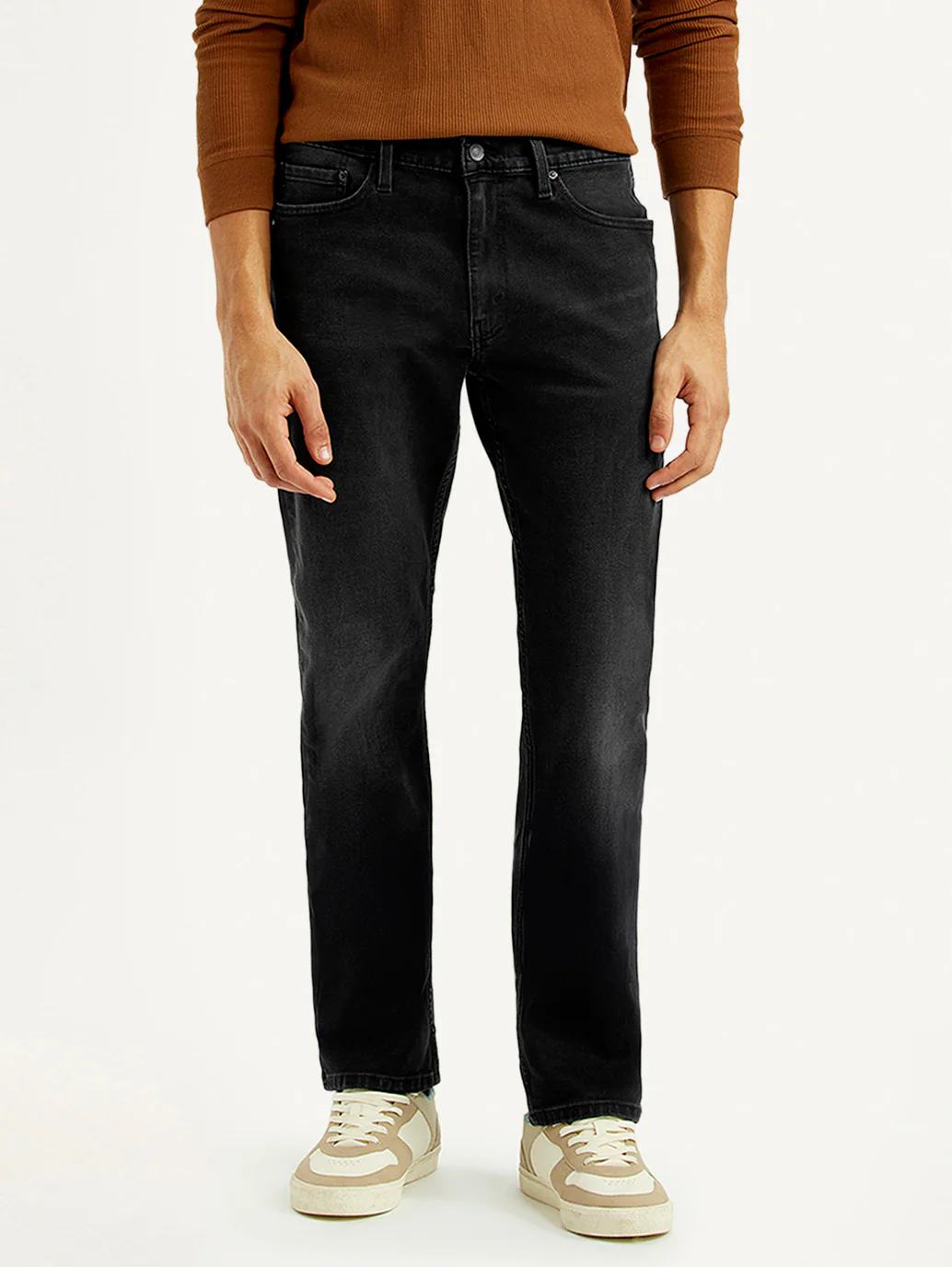 Men's 513 Black Slim Straight Fit Mid Rise Jeans - Image 3