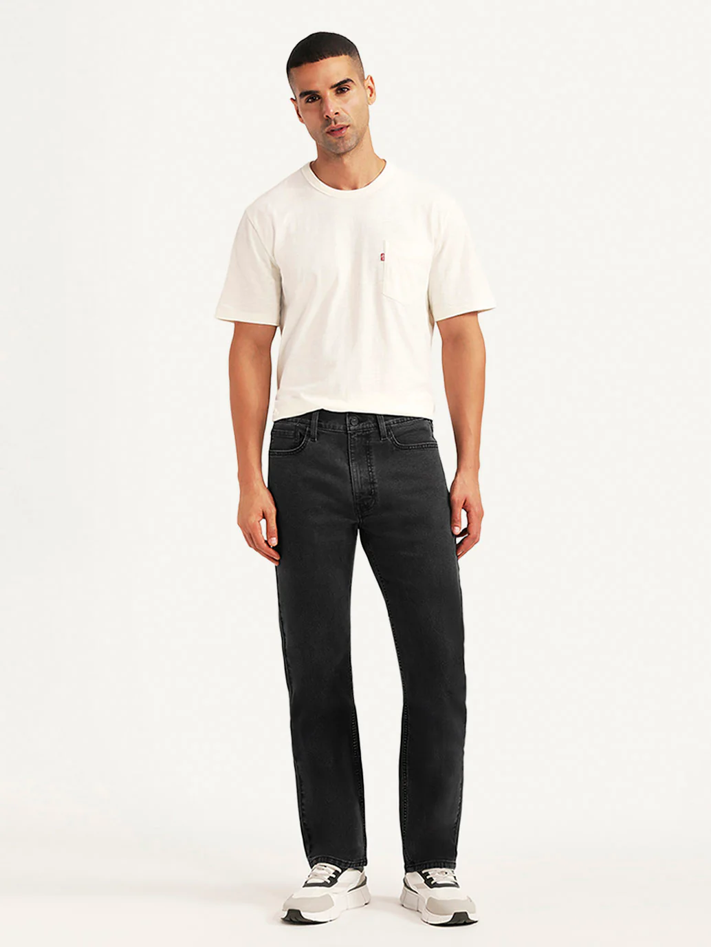 Men's 513 Black Slim Straight Fit Mid Rise Jeans - Image 2
