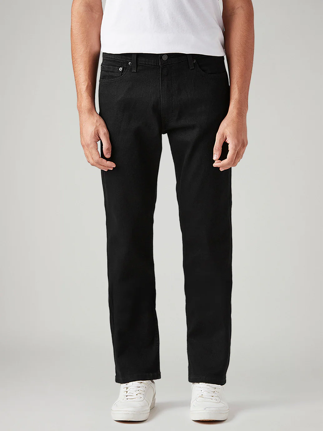 Men's 513 Black Slim Straight Fit Mid Rise Jeans - Image 3