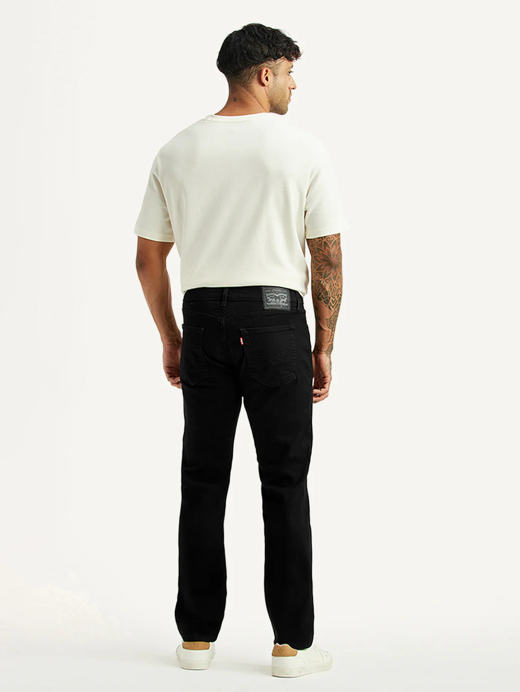 Men's 513 Black Slim Straight Fit Mid Rise Kooltex Jeans - Image 3