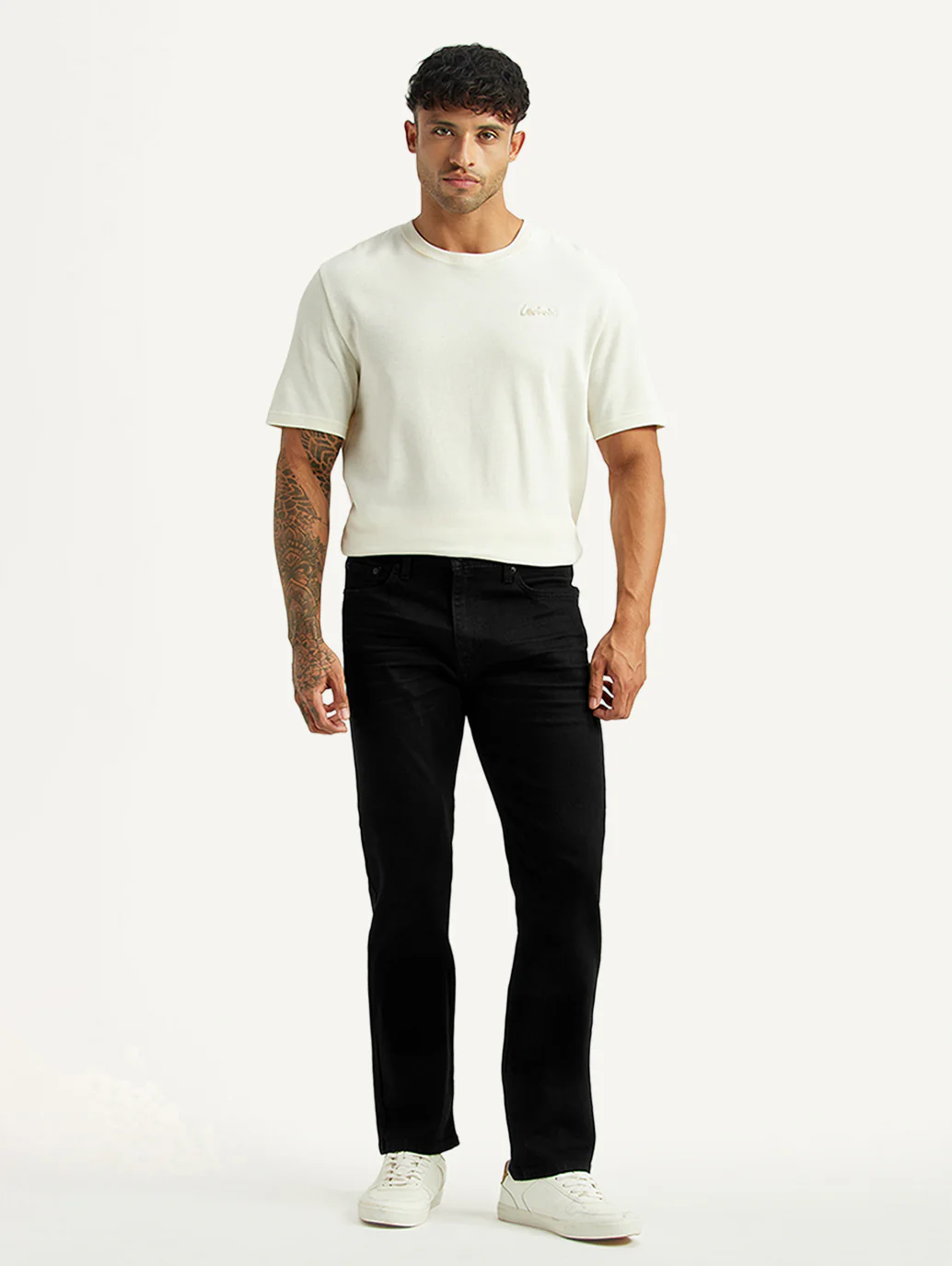 Men's 513 Black Slim Straight Fit Mid Rise Kooltex Jeans - Image 7