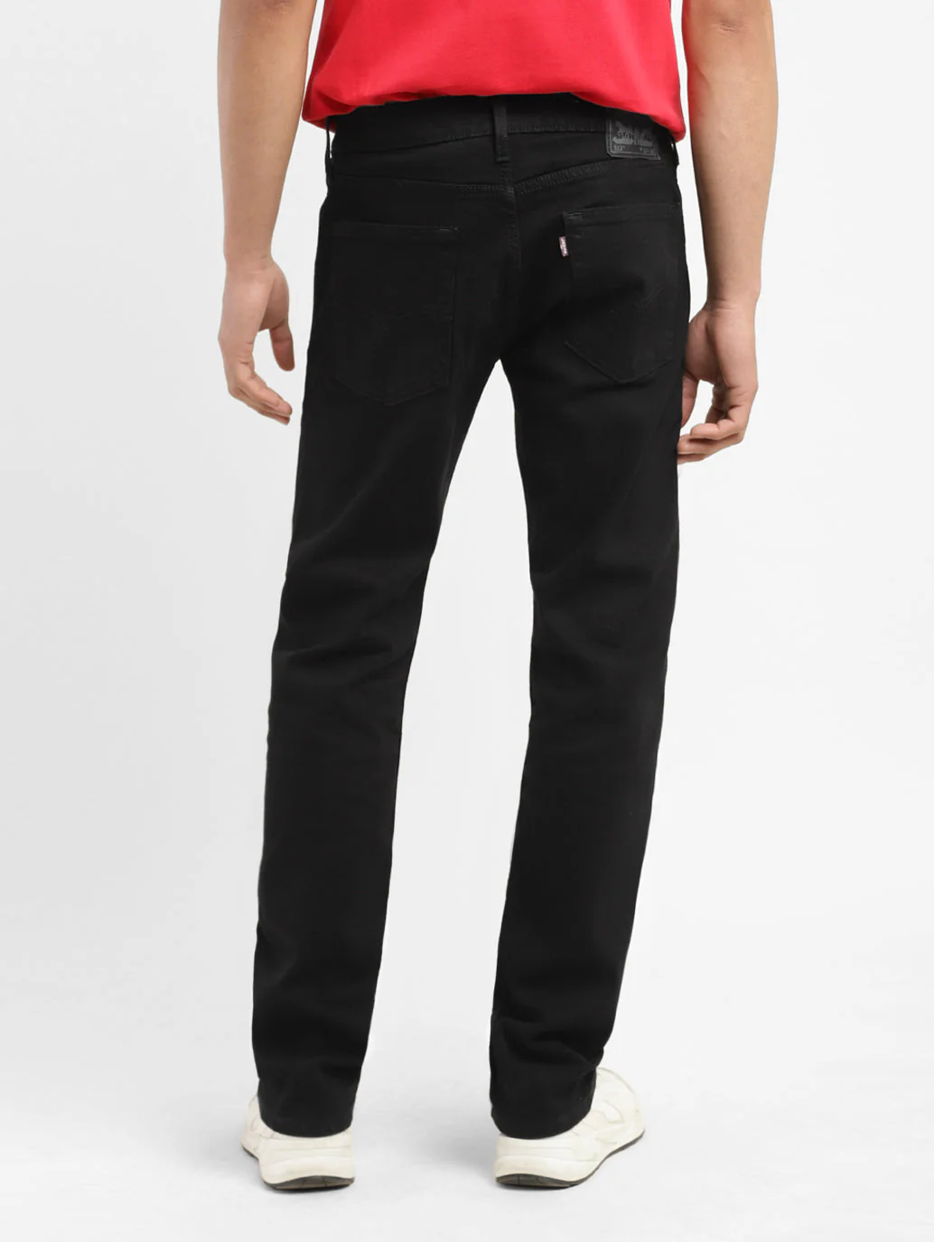 Men's 513 Black Slim Straight Fit Mid Rise Jeans - Image 3