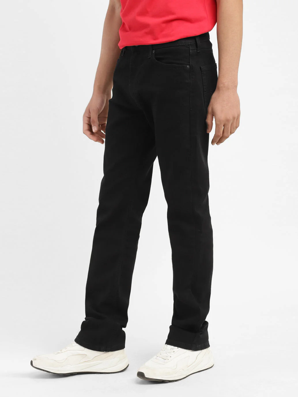 Men's 513 Black Slim Straight Fit Mid Rise Jeans - Image 5